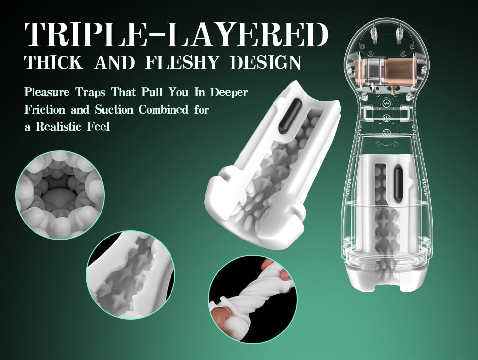 SolaceX Intense Suction & Vibration Pleasure Male Masturbator