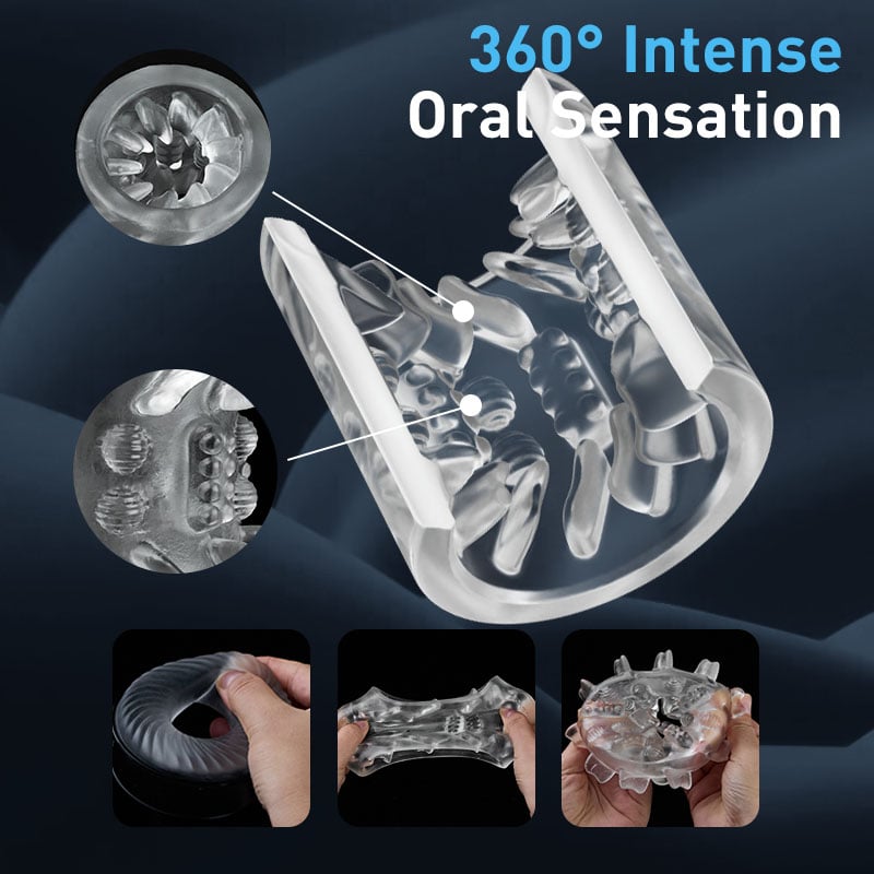 William Piston-Style Manual Thrusting & Squeezing Detachable Multifunctional Male Masturbator