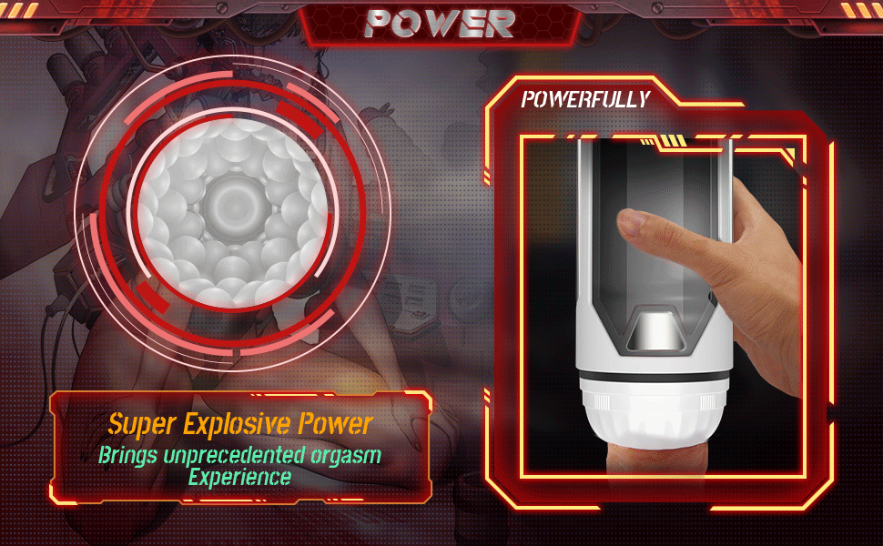 One-click Orgasm with 4 Thrusting & Heating Future Masturbator