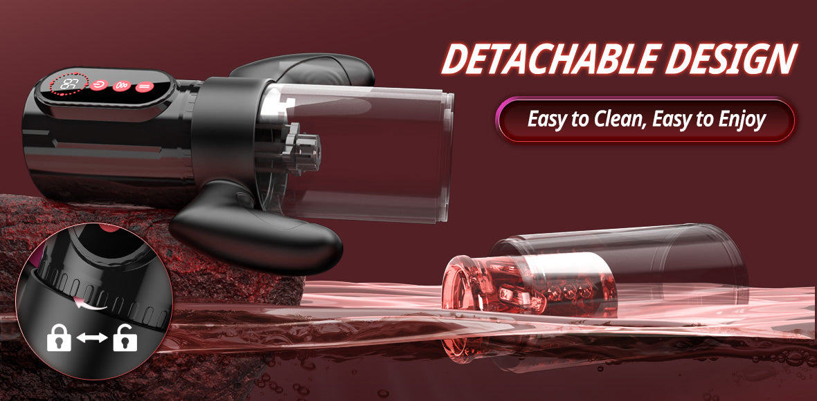 Wine & Beauty Handle Design 9 Thrusting & Rotating 9 Suction male sex toys