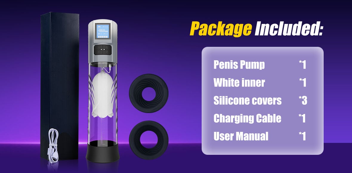 10 Vibrating & 6 Sucking Vacuum Penis Pump Male Penis Extender