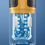 Spark - Amber Flash 3 Thrusting & Rotation 7 Vibration Masturbator Adult Sex Toys For Men