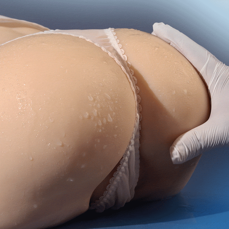 5.5 LB Realistic Vibrating Butt with Dual Channel