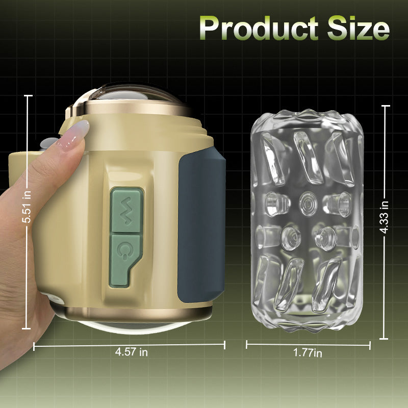 Cupsland 7 Vibrating & Thrusting Rotation Handheld Male Masturbator