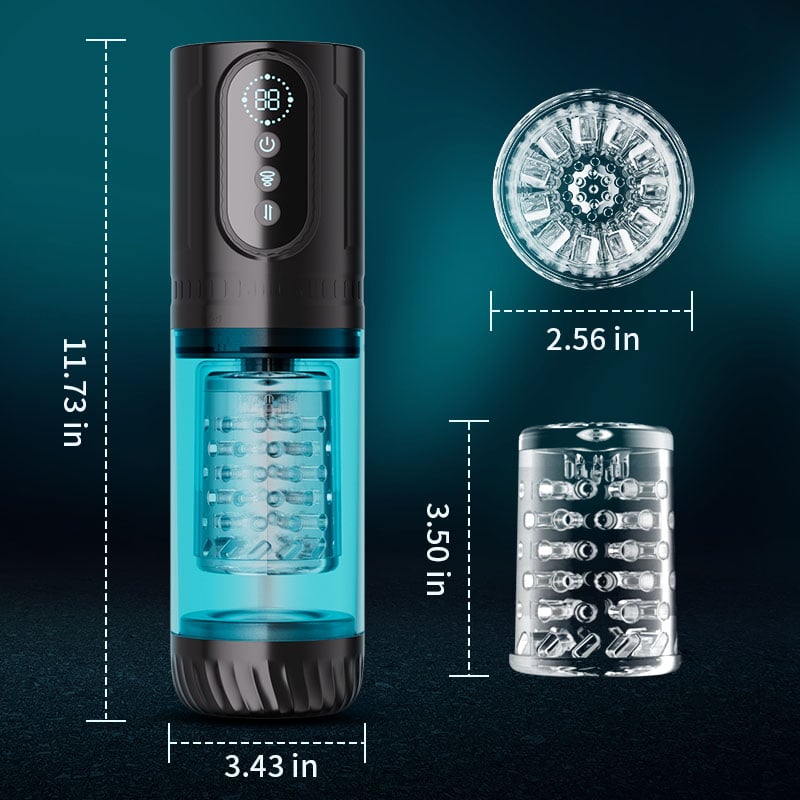 Hunter - Perfect For Larger Sizes 9 Thrusting & Rotating 9 Suction Male Masturbator