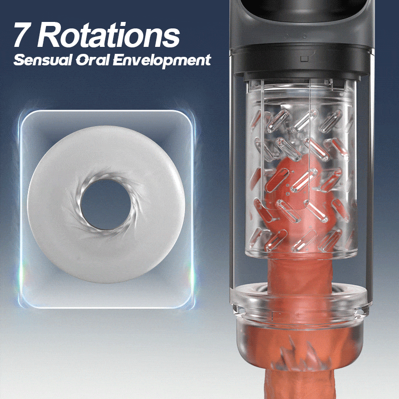 【Endurance Training】 Night Elf 7 Rotation Suction Vacuum Pumps Masturbator Pocket Pussy Adult male sex toys
