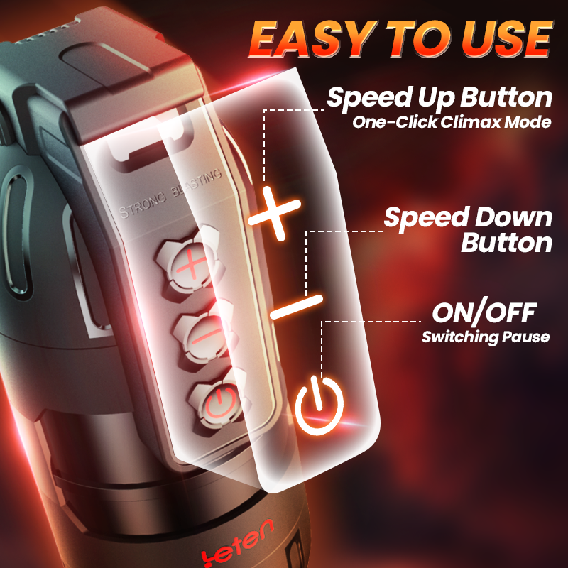 Leten 10 Vibrating Masturbator and Pussy Pockets 2 in 1 APP Control
