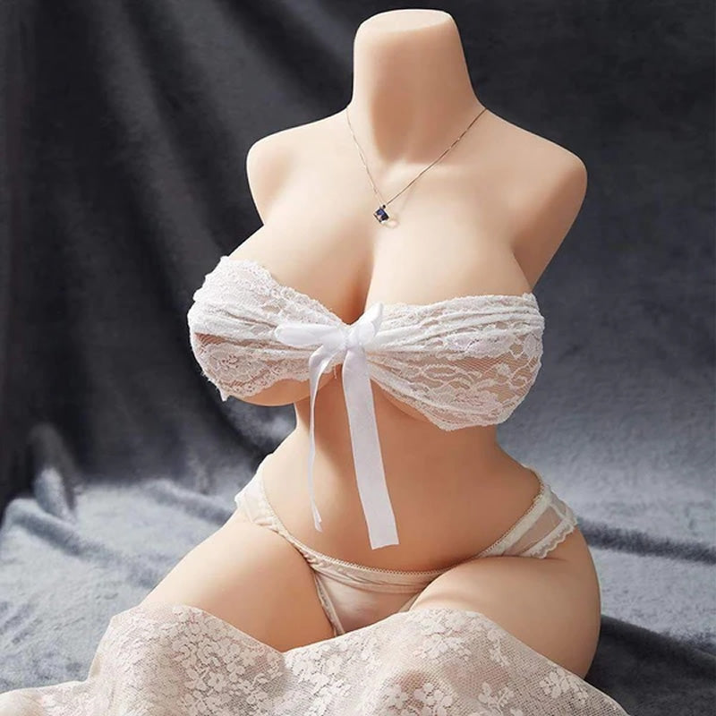 【1:1 Life-Size Large Tpe Sex Doll】 37.03 lbs Huge Breasts Two-Channel Sexy Realistic Male Masturbator