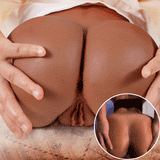 【15% OFF CODE: BV50】 Mariane 6.23LBS Browned Caramel Sexpot Dual-Tunnel Realistic Anal Clitoris Male Masturbator