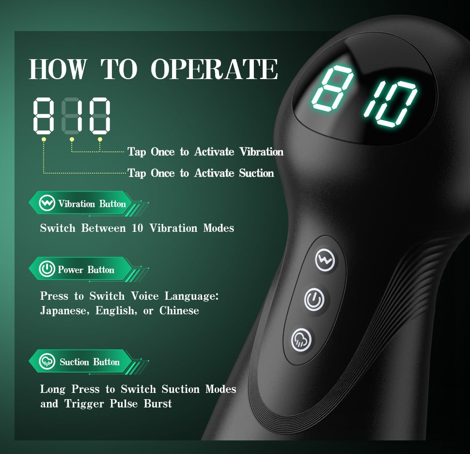 SolaceX Intense Suction & Vibration Pleasure Male Masturbator