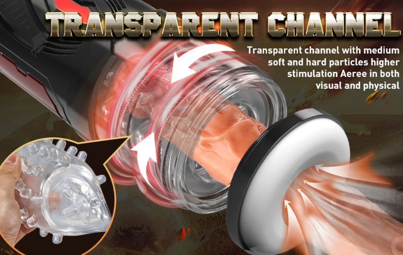 Armor 7 Thrusting Rotation Visible Suction Cup Masturbator