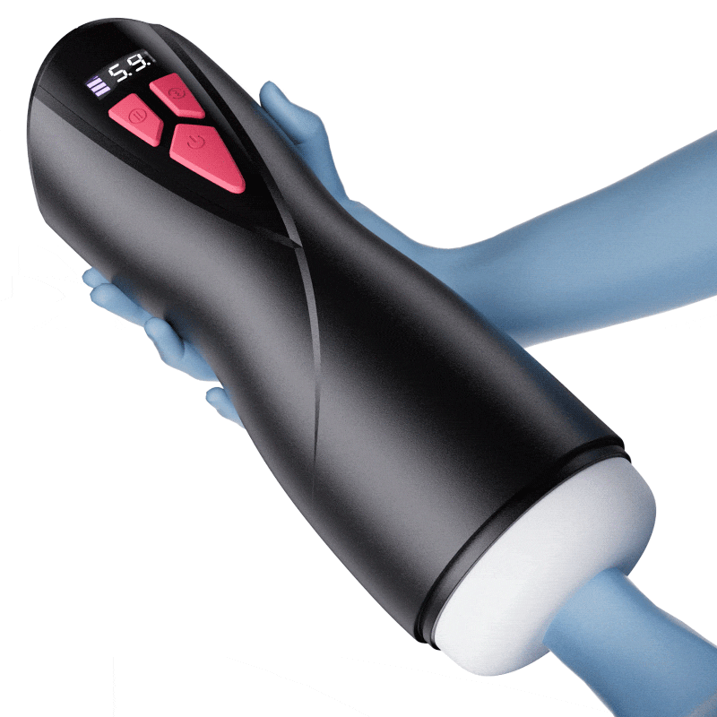 [5.91 IN Depth] Intimimate 5 Suction 9 Vibrations Masturbator Cup Male Masturbators