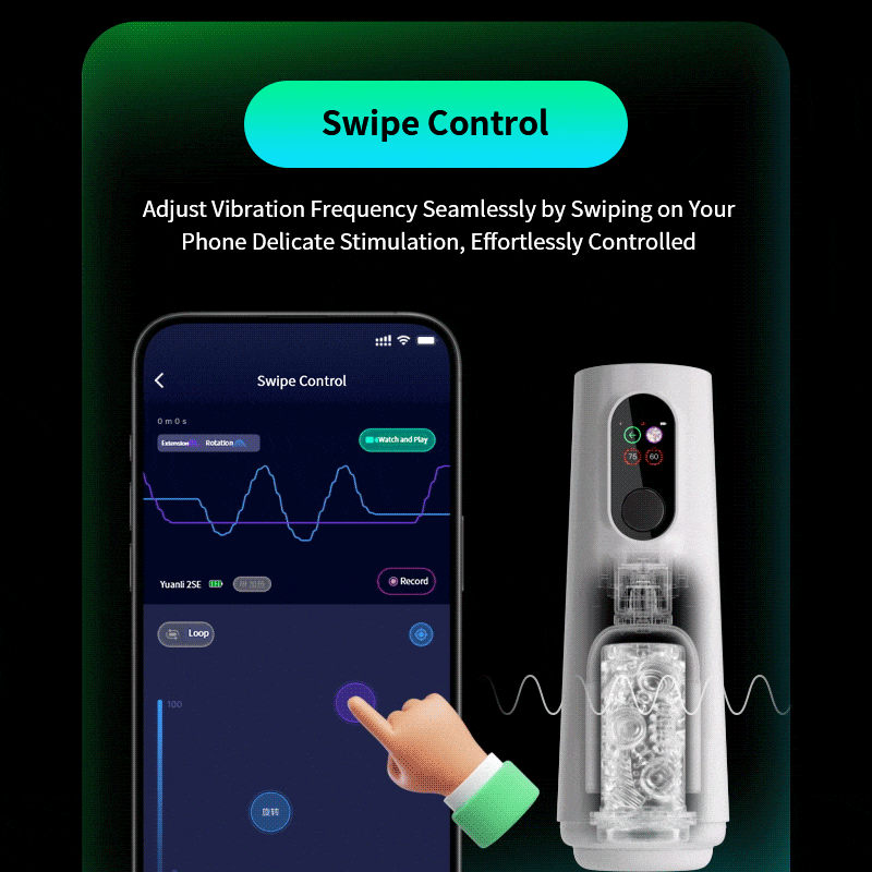 TRYFUN App-Controlled Automatic Thrusting Rotating Heating Smart Masturbator Cup