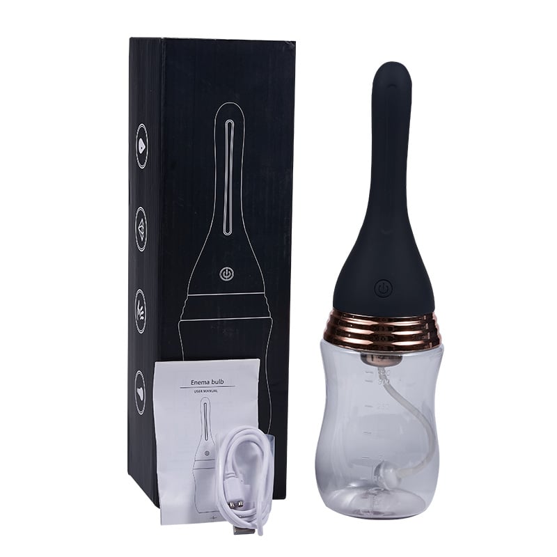 Automatic 3 Jet 3 Vibrating Anal Vaginal Douching Large Capacity 300ml