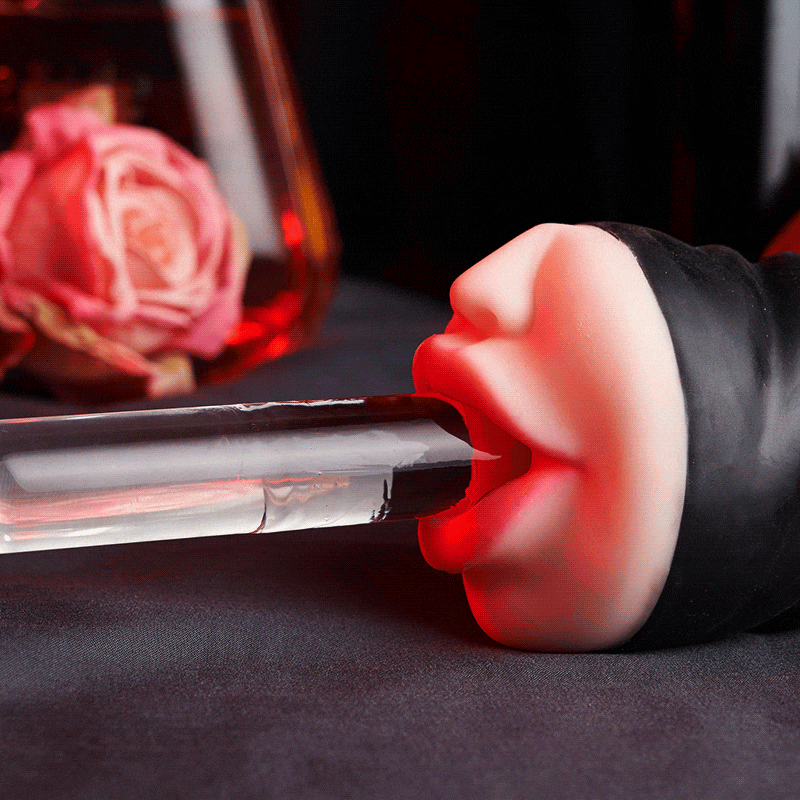 Mouth Obsession Vibration & Suction Remote Play Dual-Density pocket pussy