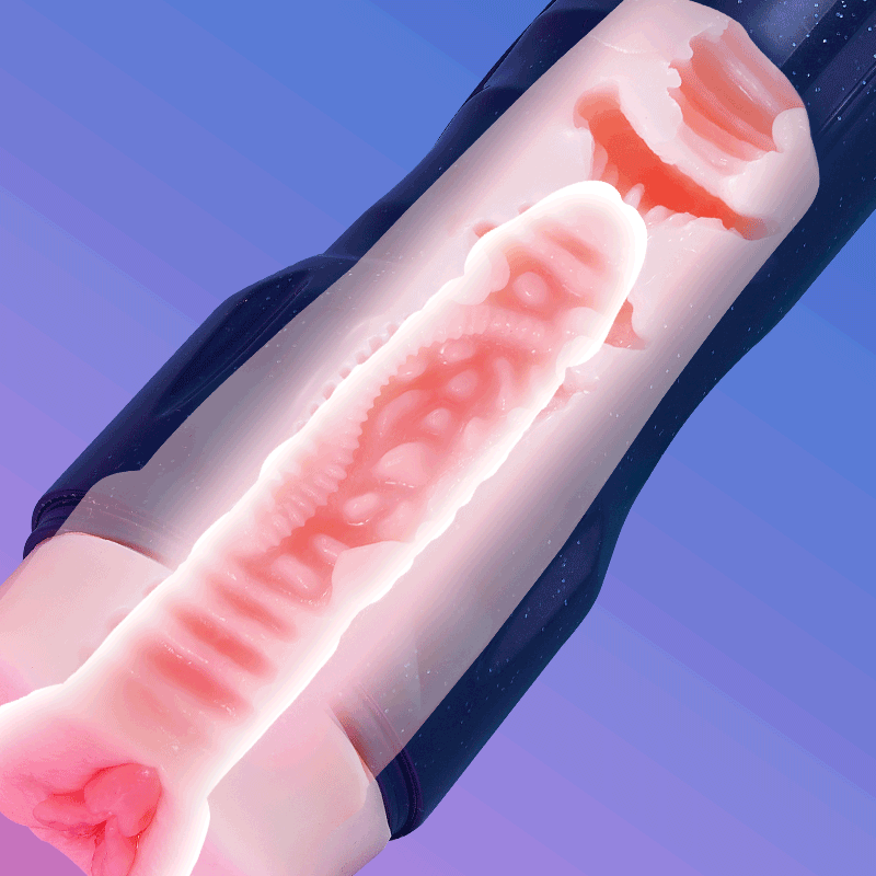 Midnight Blue 7 Vibration Male Masturbator Sex Toys For Men