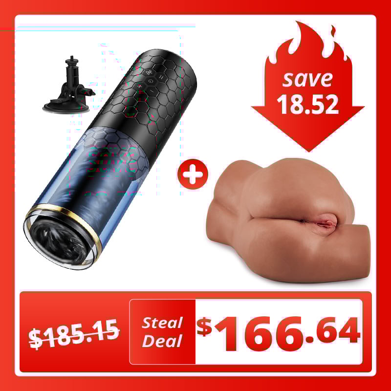 STORM CUP 10 Thrusting Spinning Sex Toys for Men Masturbator