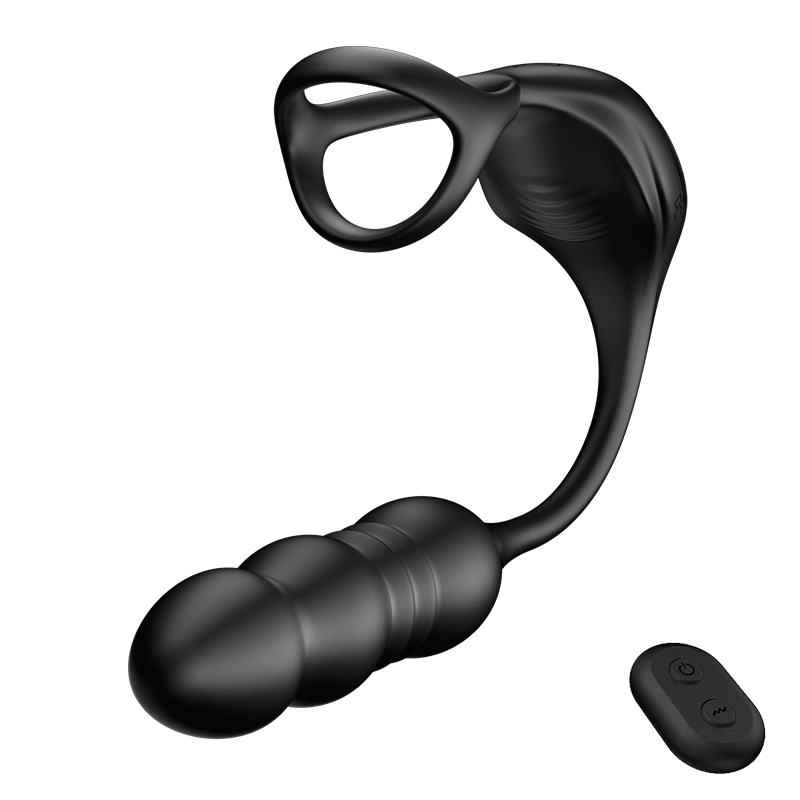 【Free lube!】Mike 9 Thrusting & Vibrating Wearable Prostate Massager with Cock ring