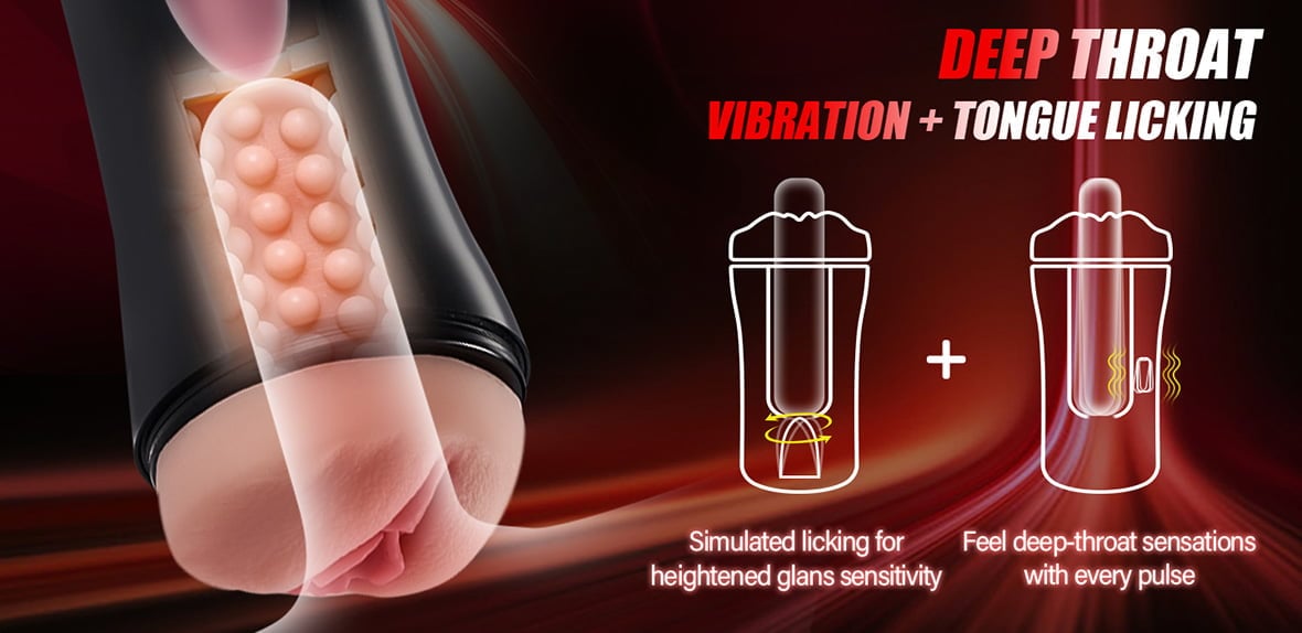 Lifelike Vaginal Entrance Thrusting Vibrating Vocal Masturbator