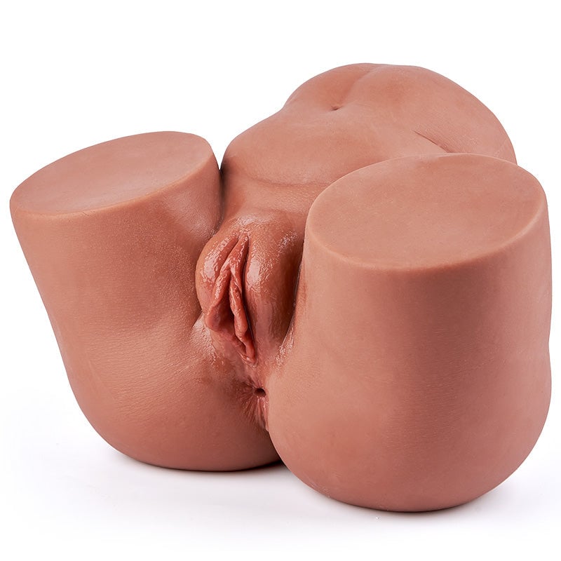 Carmela- Brown Big Ass Dual Tunne TPE Masturbator 10.5 LBS