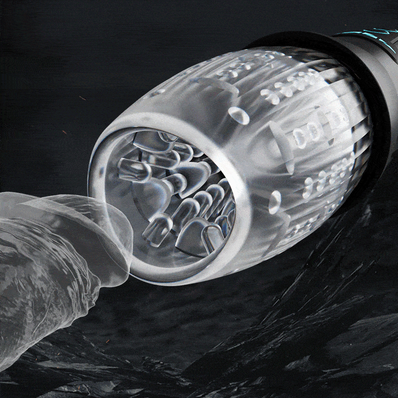 Breathwhirl Thrusting Rotating Vibration Male Stroker Masturbator Adult Toy
