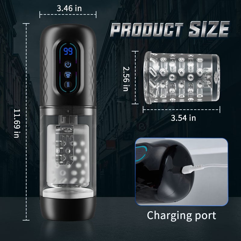 9 Rotating & Thrusting & Sucking Masturbator Male Men Sex Toy