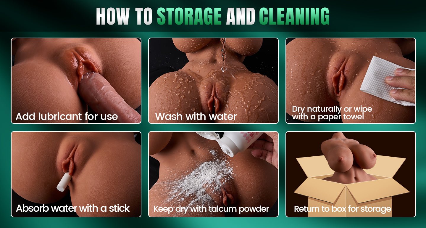 【Free Lube 150ml】Dual Channel 15.8 lbs  Wheat Teardrop Breasts and Curvy Hourglass Figure Realistic Sex Torso