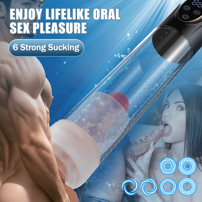 【15% OFF CODE: BV50】Mergano - Full Waterproof 6 Modes Erection Enlargement Penis Pump