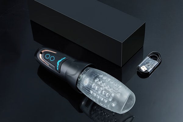 Breathwhirl Thrusting Rotating Vibration Male Stroker Masturbator Adult Toy