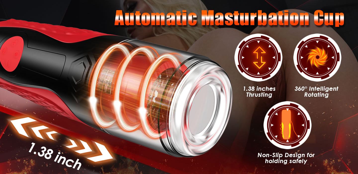Cyclone - Automatic 5 Thrusting & Rotating for Penis Stimulation Masturbator