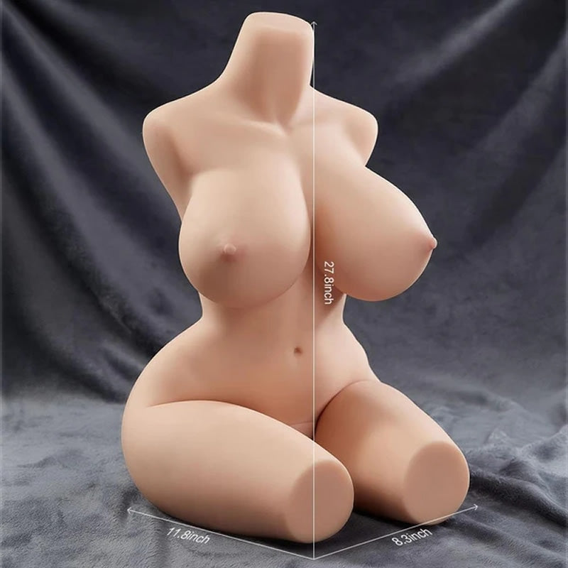 【1:1 Life-Size Large Tpe Sex Doll】 37.03 lbs Huge Breasts Two-Channel Sexy Realistic Male Masturbator