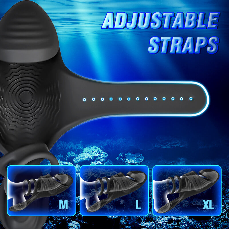 Wild Mustang Triple Motor 7 Vibrating Penis Vibrators For Intense Glans Stimulation