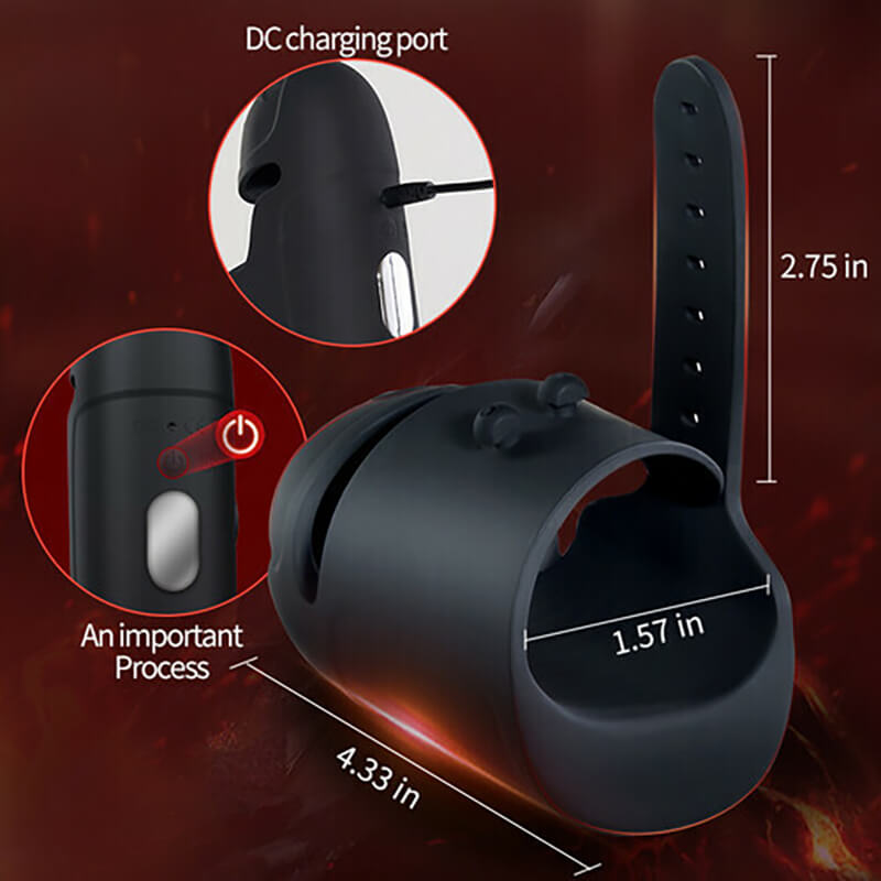 Hands Free Belt Design Masturbator Vibrator