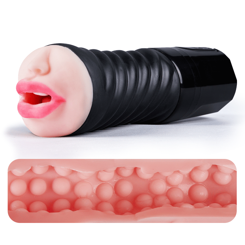 Mouth Obsession Vibration & Suction Remote Play Dual-Density pocket pussy