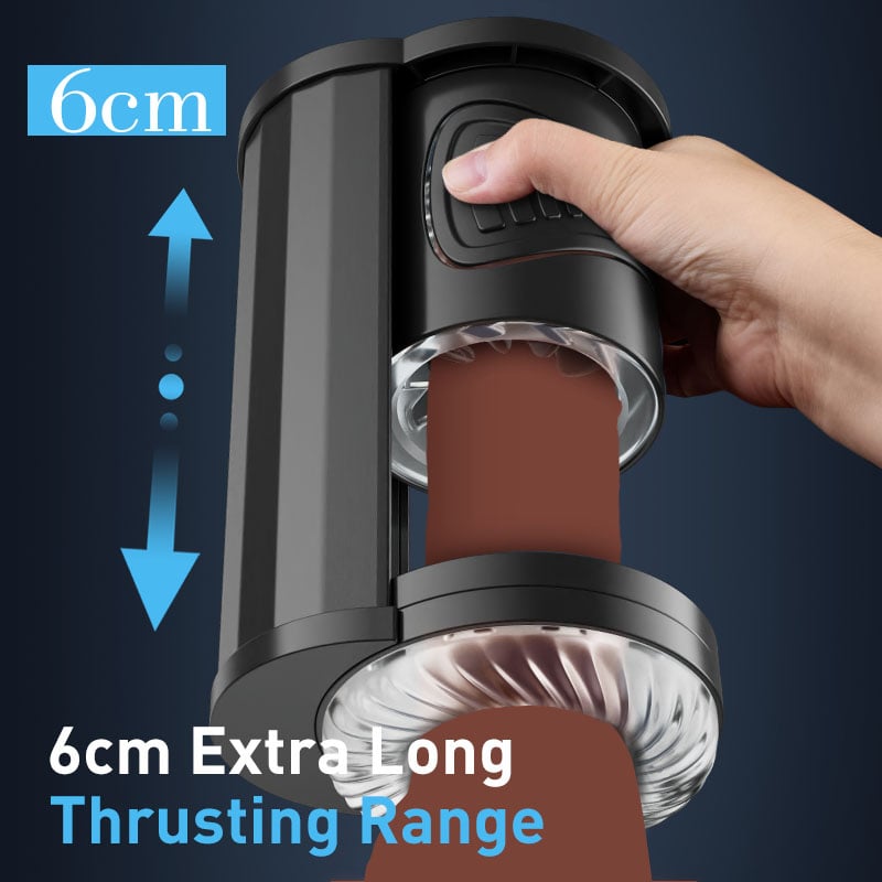 William Piston-Style Manual Thrusting & Squeezing Detachable Multifunctional Male Masturbator