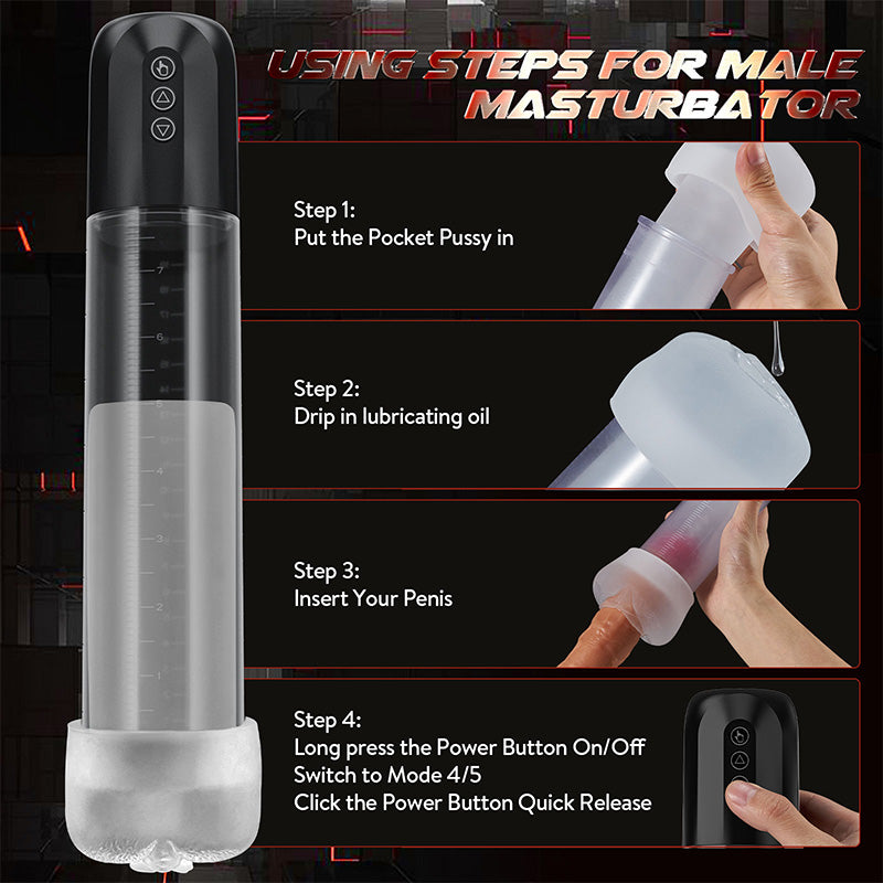 5 Pressure Adjustable Pressure 3 Replacement Heads Electric Penis Pump