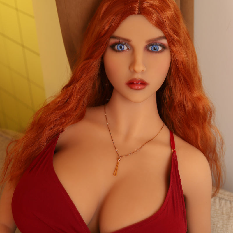 Rowan 161cm Sexy Red-Haired Woman, Support Purchase Without Head Tpe Sex Doll