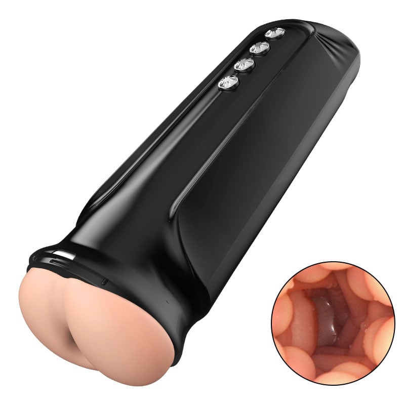 Lifelike Hips Flapper 5 Vibrating 5 Squeezing and Sucking 7 Swinging Girl on Top Masturbator Pocket Pussy