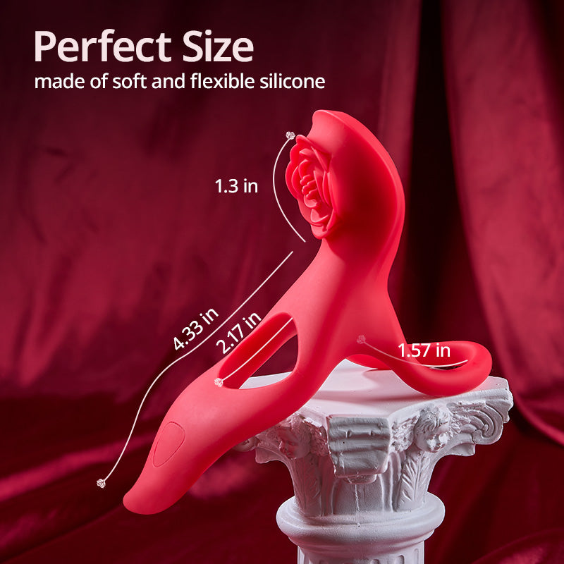 7 Vibration Clitoral Stimulation Massage Couple-Oriented Cock Ring