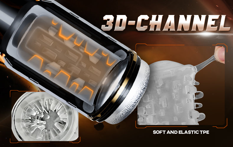 Dylan Vulva Mouth 5 Thrusting Rotating 2 in 1 Automatic Masturbator