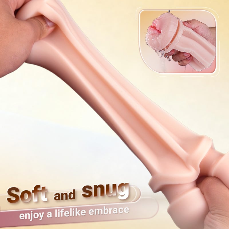 5 Suction 10 Vibration Anal & Mouth Fun Masturbation Tight Lifelike Wrap Masturbator