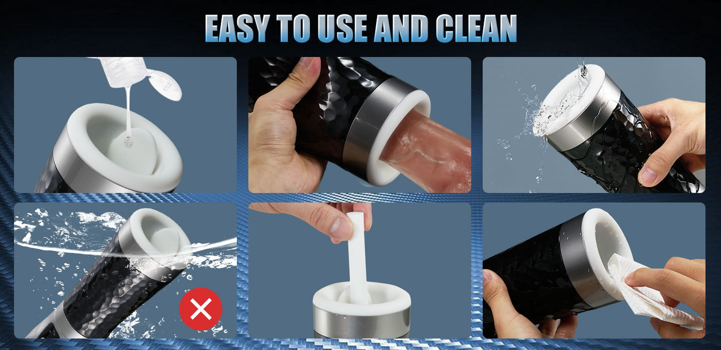 Harley 5-Speed Suction Deep-Throat Automated Oral Masturbators Male Sex Toys