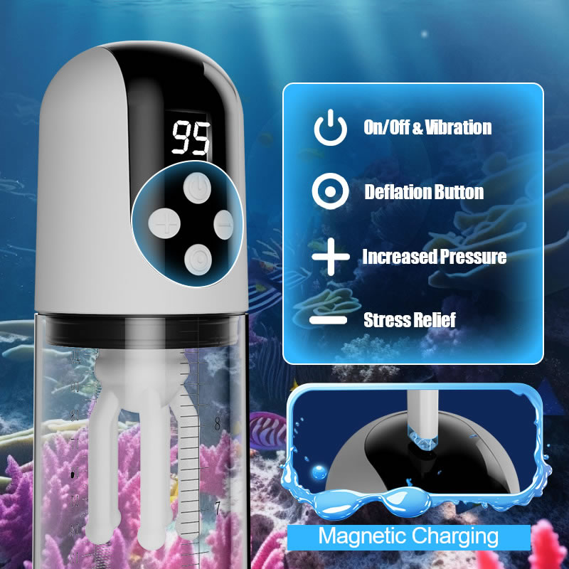 Wave - 5 Suction Modes  9 Vibration Modes  Vacuum Suction  Glans Massager   Penis Pump