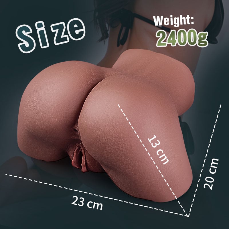 5.3 Lbs Big Ass Brown Realistic Butt Masturbator
