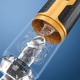 Spark - Amber Flash 3 Thrusting & Rotation 7 Vibration Masturbator Adult Sex Toys For Men