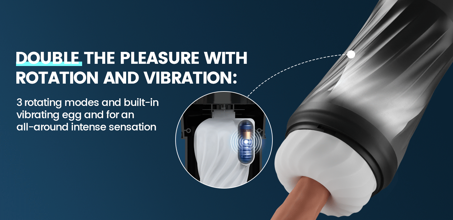 Dreamer - 3 Rotating 5 Thrusting 5 Vibrating Heating Male Stroker