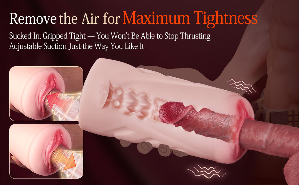 【Realistic Vaginal】Vacuum Momoka 5 Suction  5 Vibration Realistic Vaginal Electric Masturbator