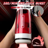 320/Min One-Click Burst 8 Thrusting 10 Vibrating Masturbator