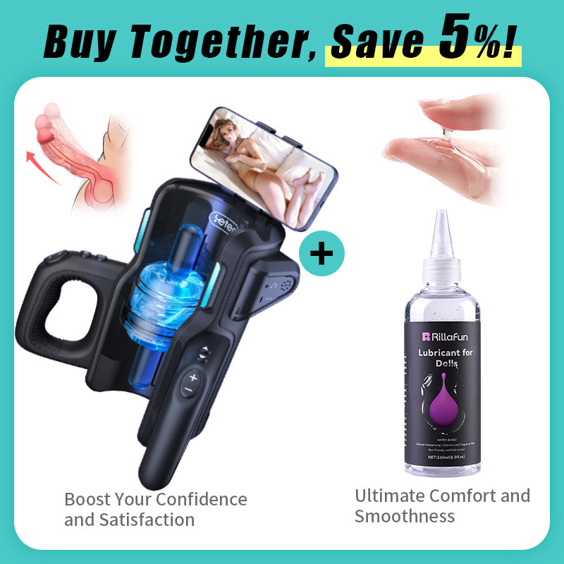 Leten 10 Thrusting High-speed Motor Masturbator with Phone Holder Male Sex Toys
