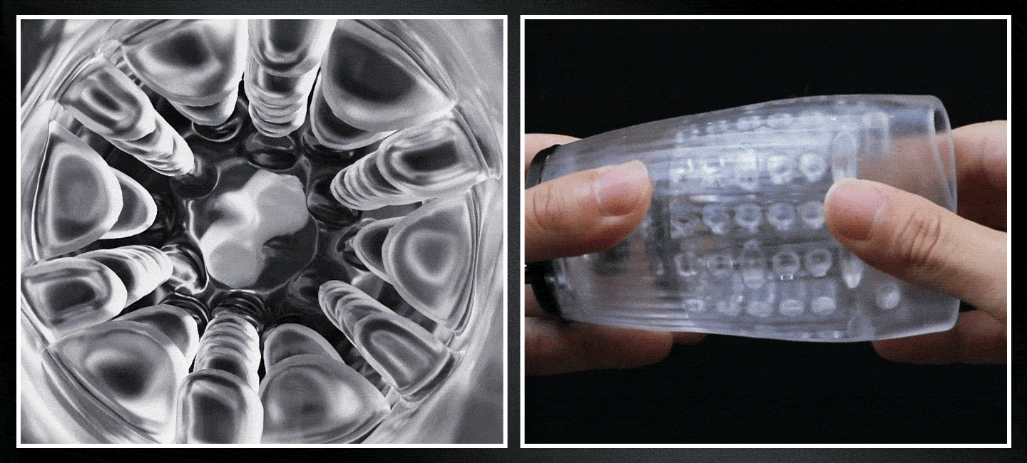 Breathwhirl Thrusting Rotating Vibration Male Stroker Masturbator Adult Toy